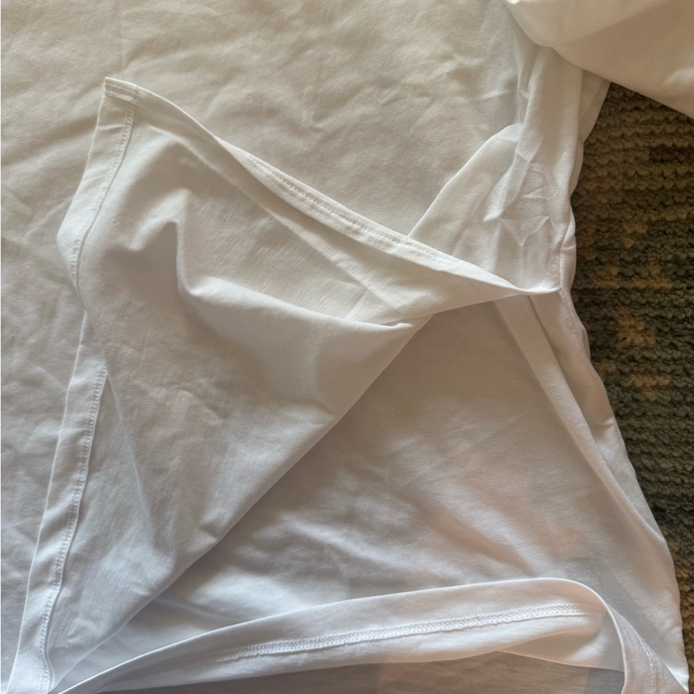 H&M White Long Sleeve Tee View 6
